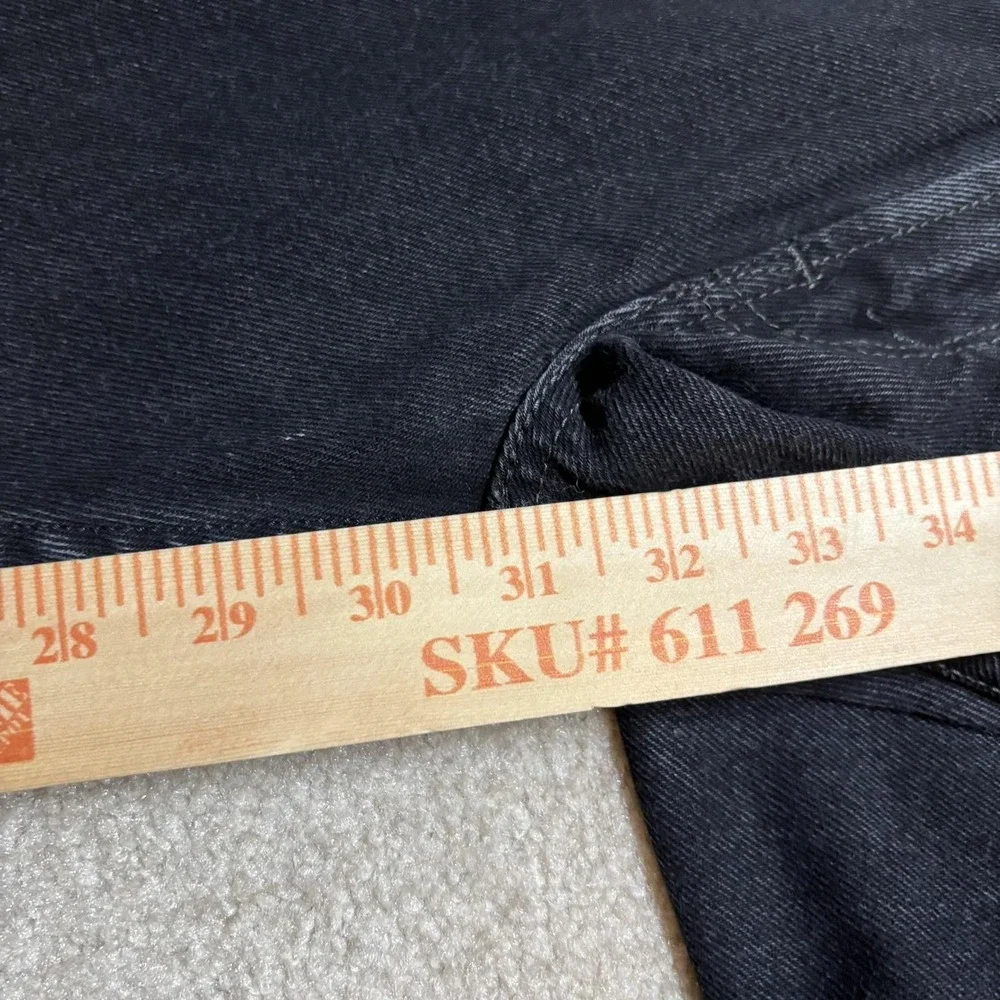 Vtg Levis 505 Jeans Mens 38x31 Black Regular Fit Straight Leg Denim Pants Casual